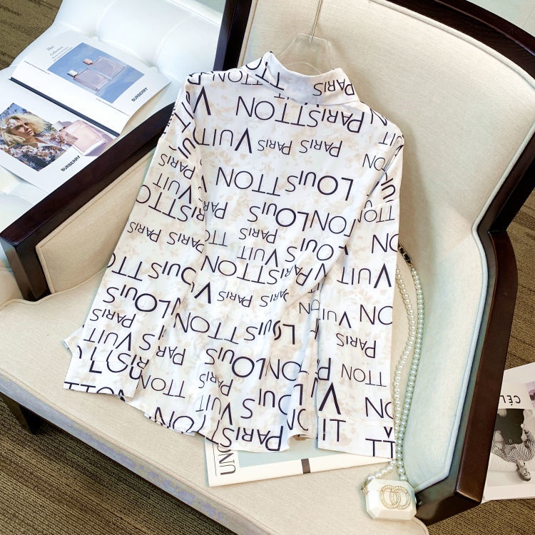 Áo Sơ Mi Nữ Dài Tay In Chữ Graffiti Thời Trang Hàn Quốc Mới