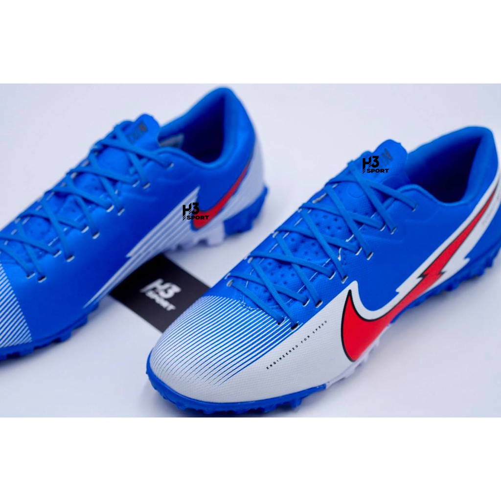 Giày bóng đá Mercurial Vapor 13 Academy màu xanh bích trắng