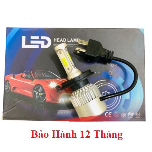 ĐÈN PHA LED C6 H4 3 TIM LED SÁNG CỰC MẠNH (GIÁ 1 BÓNG)