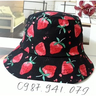 Nón bucket trái cây