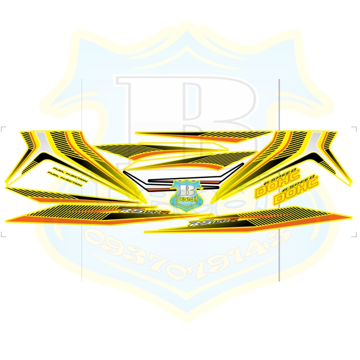 ( Quí khách vui lòng mang ra tiệm cho thợ dán ) Tem winner Rs150 vàng