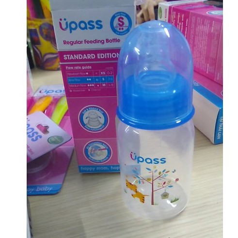 Bình Sữa Chống Sặc Upass Thái Lan Cổ Thường cho bé (140ml- 170ml- 270ml)