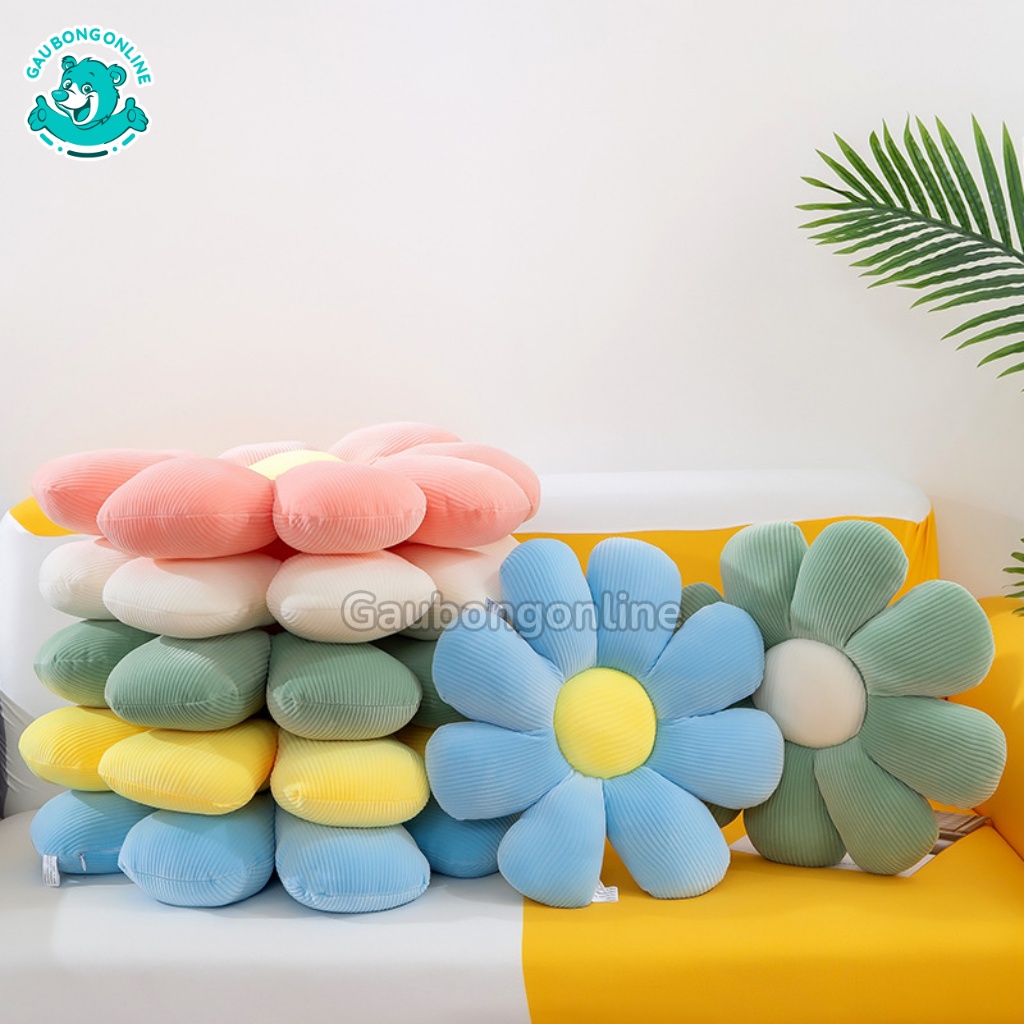 Gối Bông Hoa Nhiều Màu Sắc, Đệm Ngồi Bệt, Gối Trang Trí Ghế Sofa Cao Cấp Gấu Bông Online