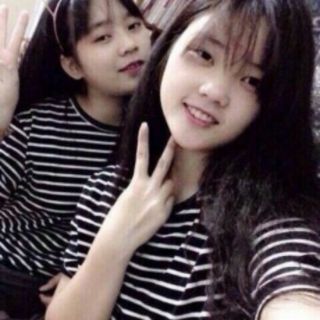 Áo thun kẻ sọc nhỏ tay lỡ y hình!