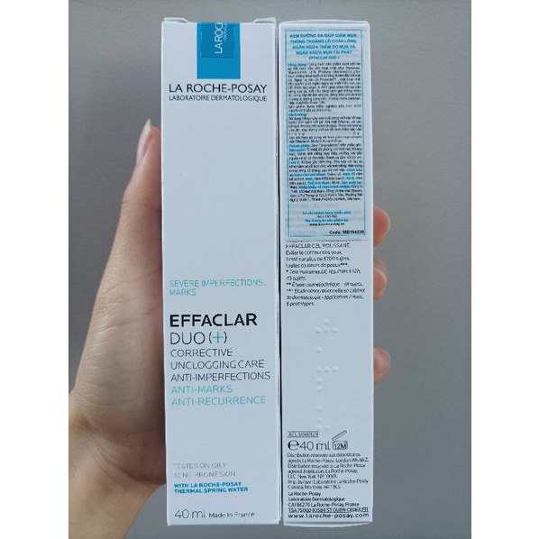 [Date 2024] Kem chấm mụn La Roche Posay Effaclar Duo+ 40ml