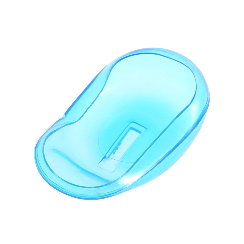 Set 2 Vỏ Silicon Trong Suốt Bảo Vệ Tai Khi Nhuộm Tóc Màu Xanh Dương