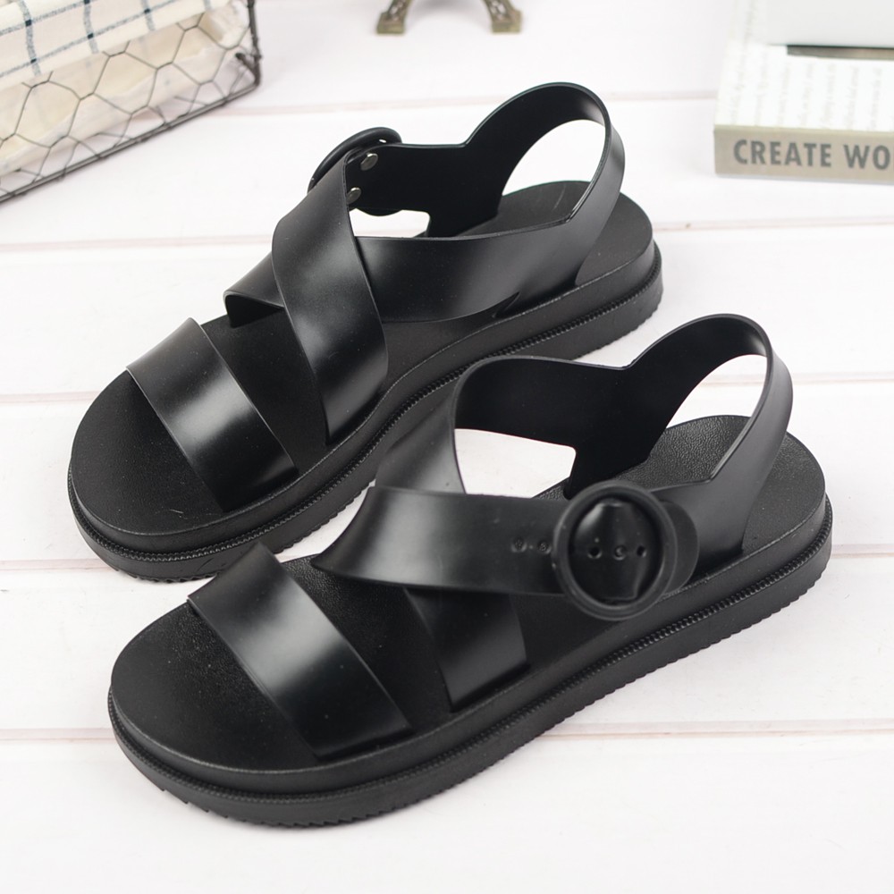 Sandal nữ quai ngang đi mưa không thấm nước, Dép quai hậu nữ đẹp siêu HOT đi biển, du lịch siêu cá tính