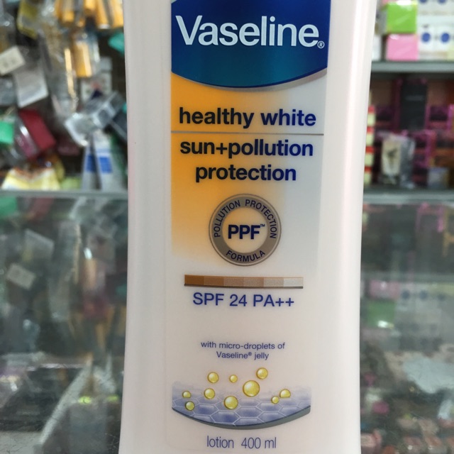 Sữa dưỡng thể Vaseline Chống nắng toàn thân SPF24 PA++ chai 400ml
