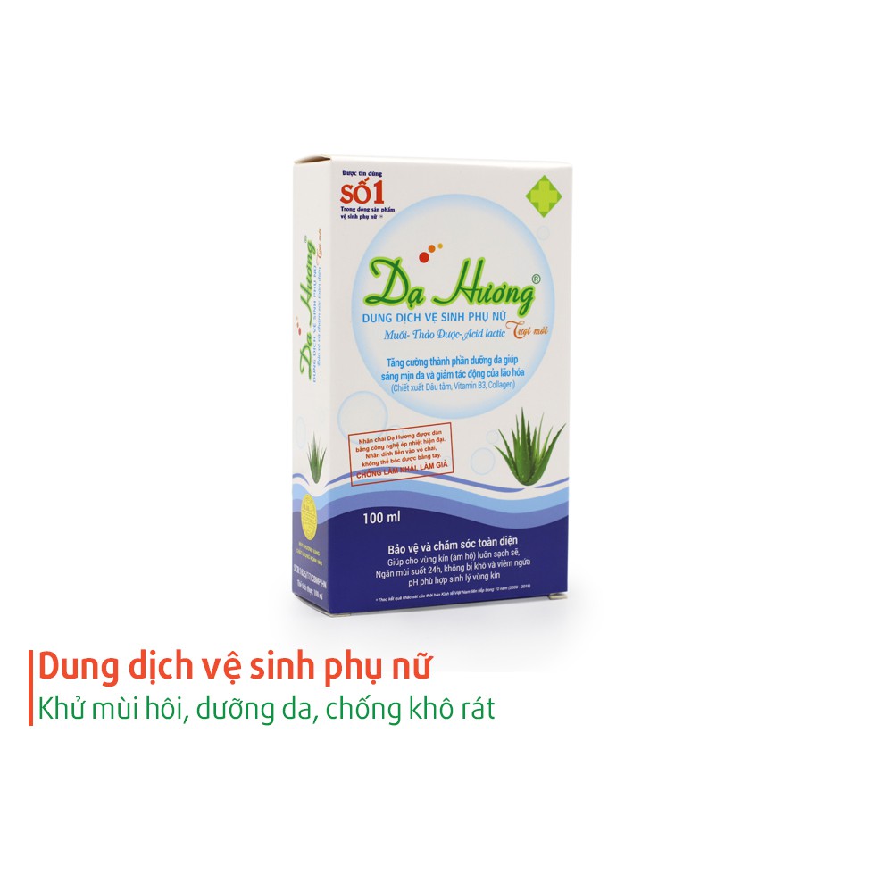 DUNG DỊCH VỆ SINH PHỤ NỮ DẠ HƯƠNG (CHAI 100ml) CHÍNH HÃNG NHÀ THUỐC