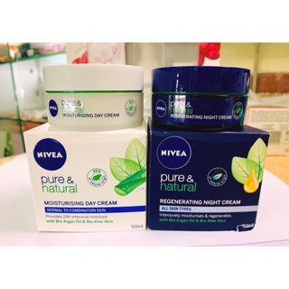 Kem dưỡng da ngày và đêm Nivea pure & natural