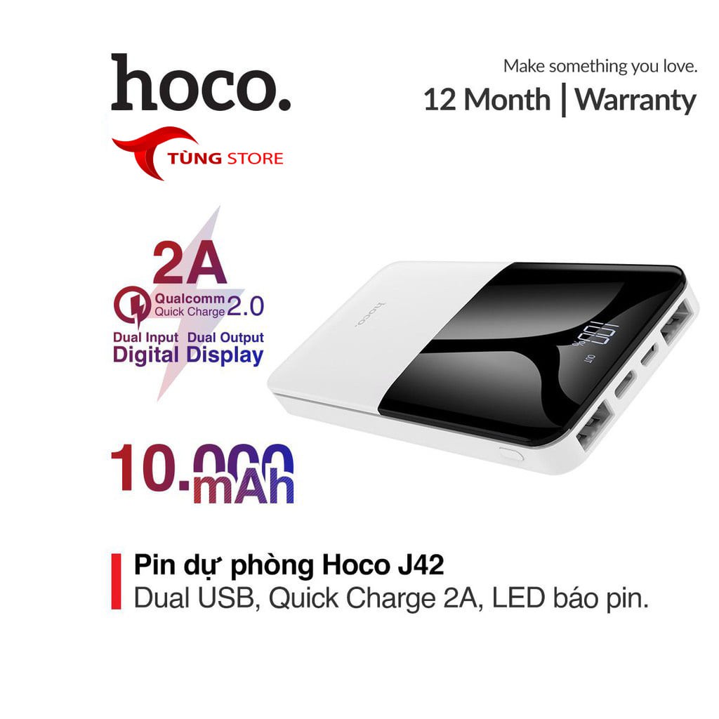 Pin sạc dự phòng Hoco J42 High power 10000mAh