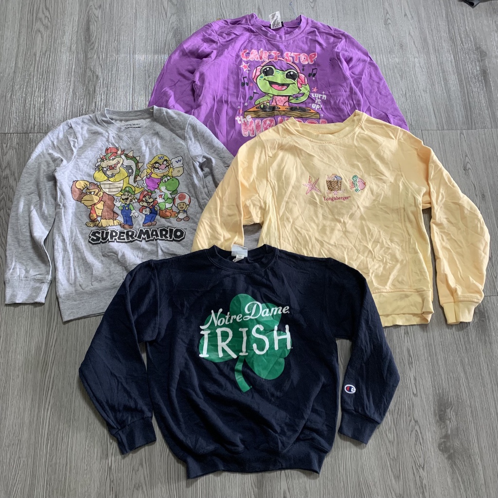 Áo sweater trẻ em 2hand , áo phông giữ ấm cho trẻ - giao mẩu nhẫu nhiên.