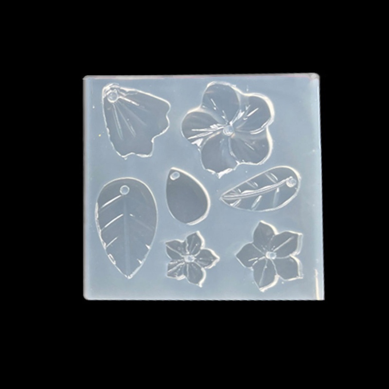Khuôn silicone làm mặt trang sức hình hoa lá DIY