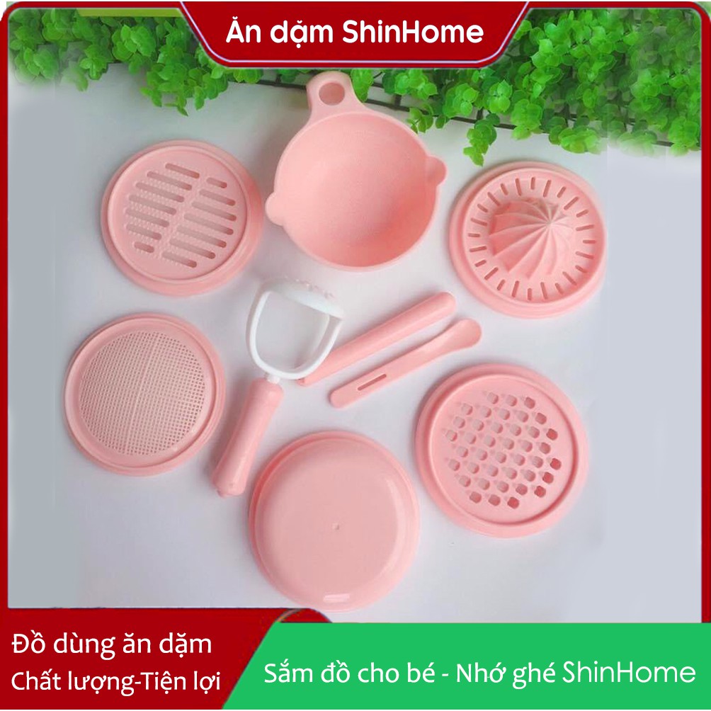 Bộ chế biến ăn dặm cao cấp AB 9 món (nhựa dày-chất đẹp)