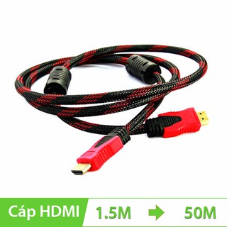 🚛 free ship đơn 99k nhập elcl30k giảm 30k đơn từ 200k]dây hdmi tròn 1,5m bọc lưới -dc242