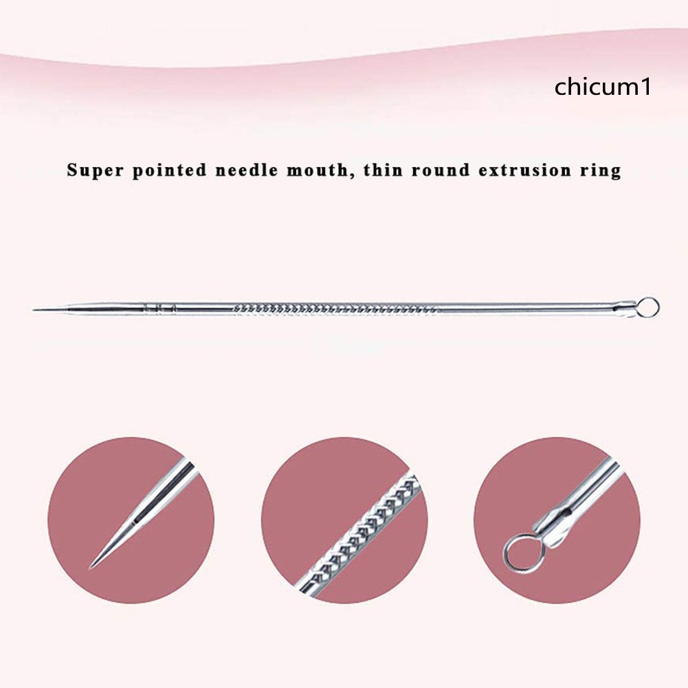 [Hàng mới về] Bộ 4 Kim Nặn Mụn Đầu Đen Dễ Dùng Tiện Lợi Thân Thiện Với Làn Da