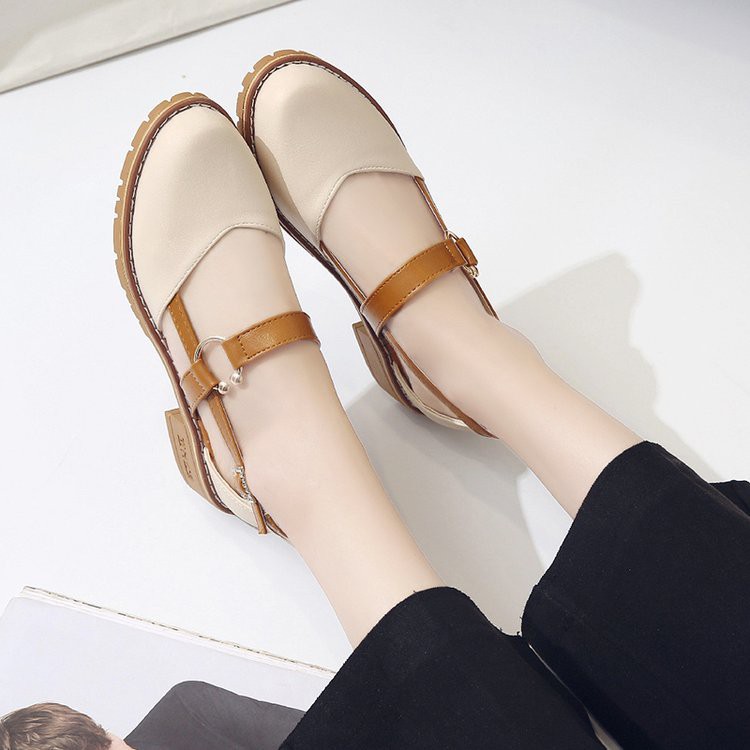 Giày sandal LOGIC mũi tròn đế vuông phong cách mới