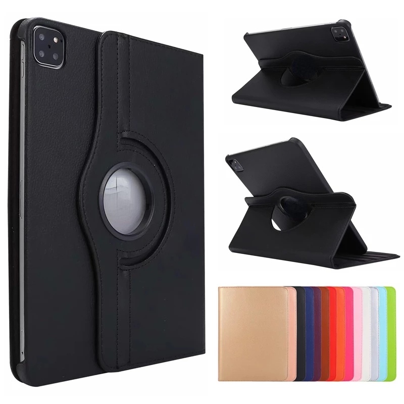Ốp Máy Tính Bảng Da Xoay 360 Độ Cho iPad 2020 2021 Pro11 Air4 Air5 10.9 Air3 Pro10.5 10.2 7th 8th 9th Air 2 9.7 2018 Mini 6 5 4 3 2 1