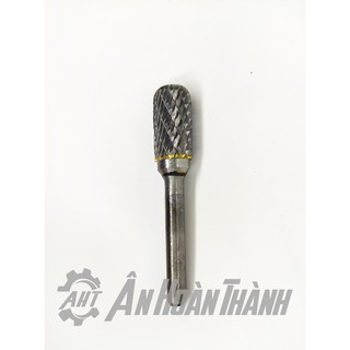 Mũi Mài Mũi Doa Mũi Hợp Kim Vonfram Siêu Cứng – Cán 6mm – Hình Trụ Đầu Tròn 2 Xoáy C