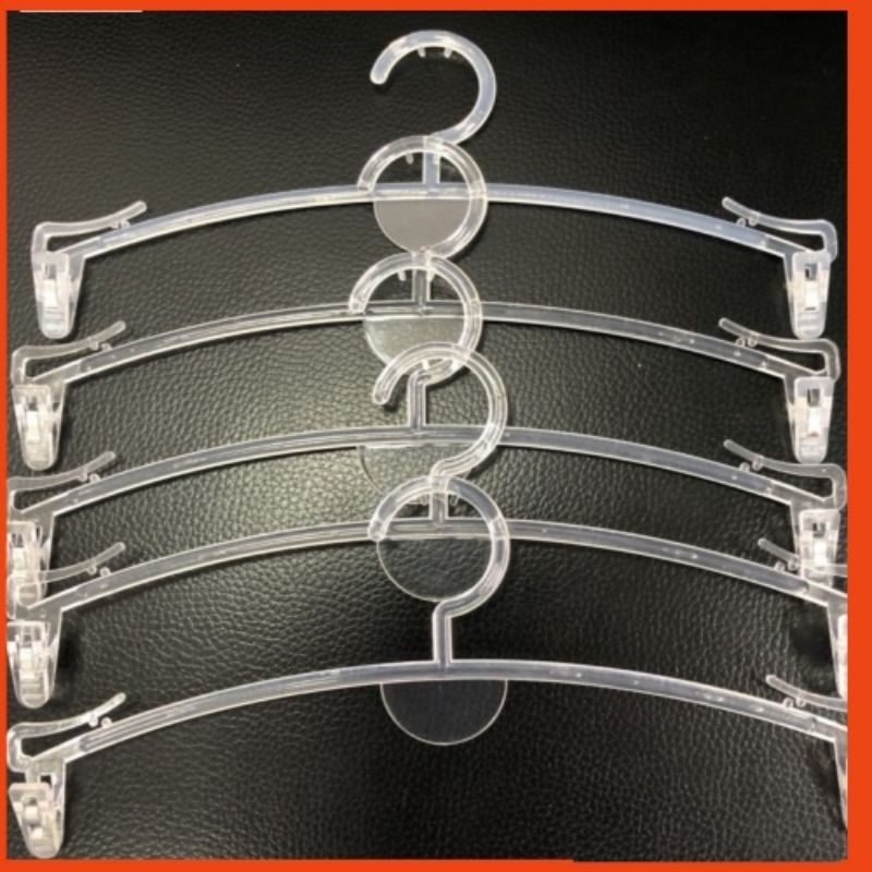 COMBO 10 móc kẹp đồ lót,tất,khăn,váy 2 dây,bra,.. màu trong suốt,kích thước dài 28cm