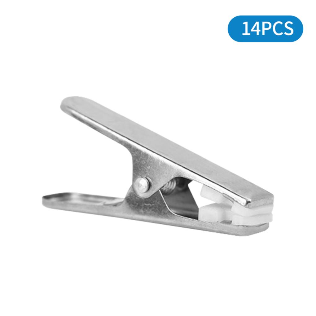 Set 14 Kẹp Phơi Quần Áo Bằng Thép Không Gỉ Tái Sử Dụng Tiện Lợi