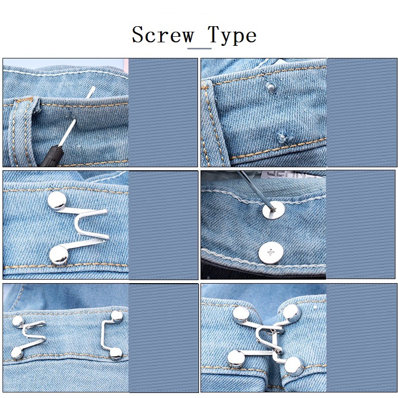 Nút Quần Jeans Bằng Hợp Kim Kẽm Có Thể Tháo Rời Tiện Dụng