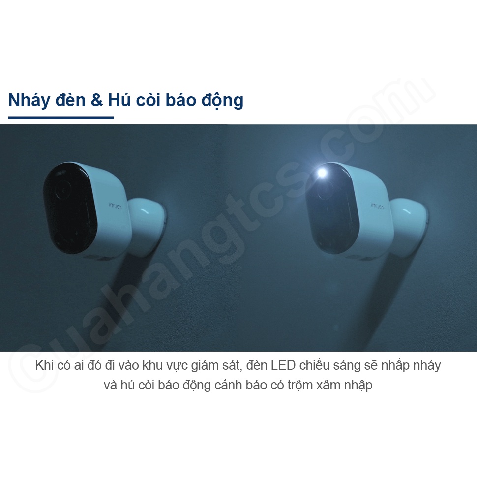 Camera ip xoay EC4 2.5K IMILAB quốc tế, Lens F1.6, khả năng nhìn đêm có màu