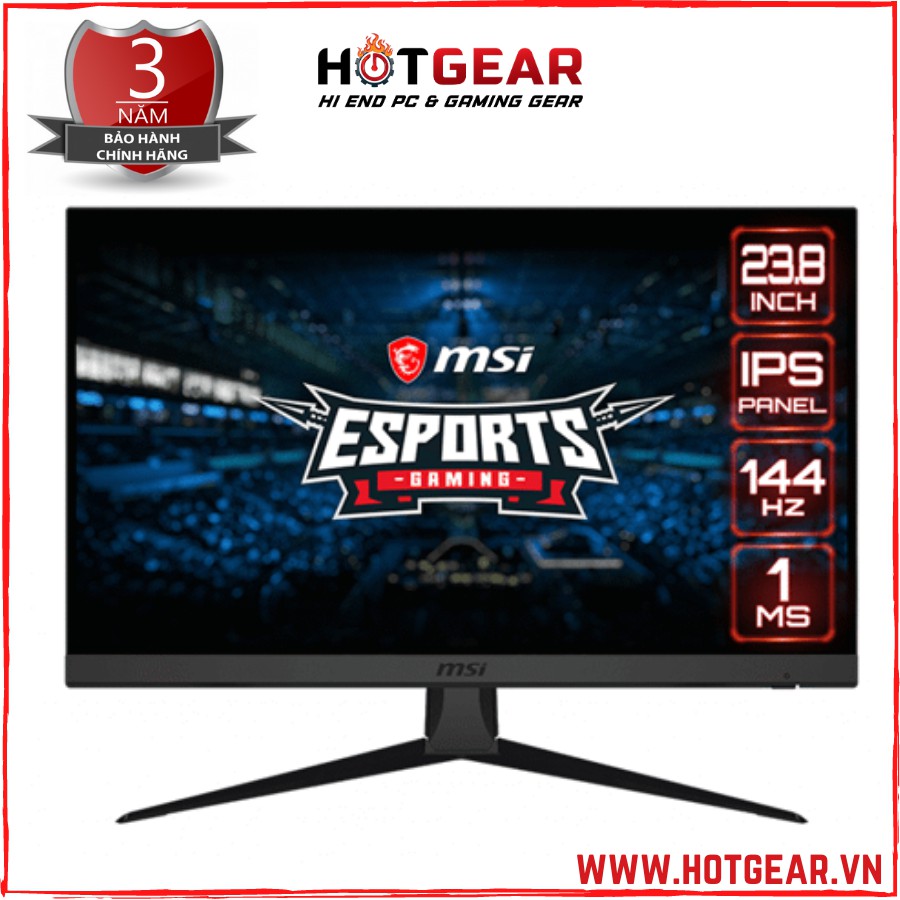 [Mã SKAMA07 giảm 8% đơn 250k]Màn hình MSI OPTIX G242 23.8″ IPS FHD 144Hz 1ms Gaming LCD chính hãng