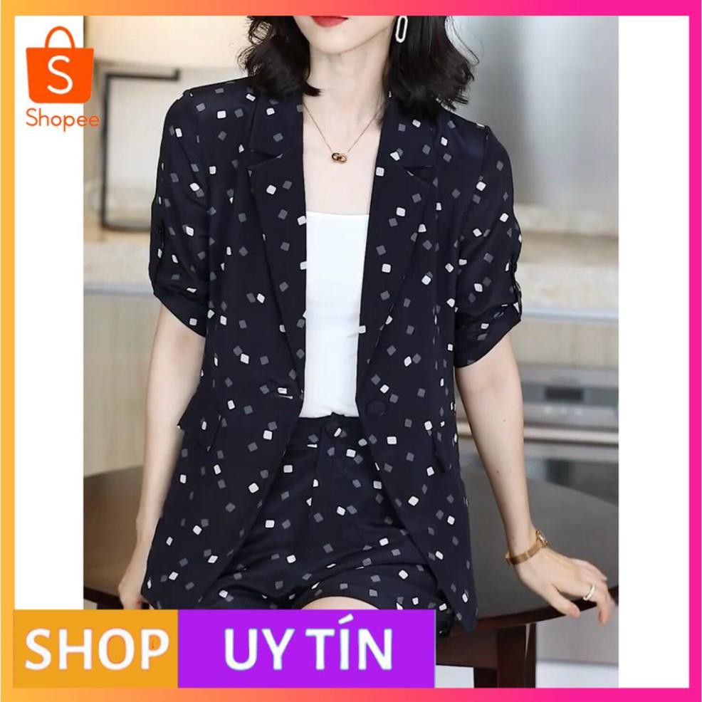 HÀNG NHẬP CAO CẤP -SET BỘ VEST SHORT HỌA TIẾT Ô VUÔNG CAO CẤP - [MẪU ĐẸP CHẤT LƯỢNG]