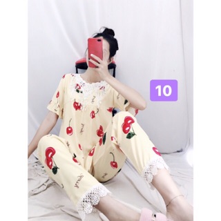 ☘️ Đồ bộ tay lỡ vải lanh <60kg
