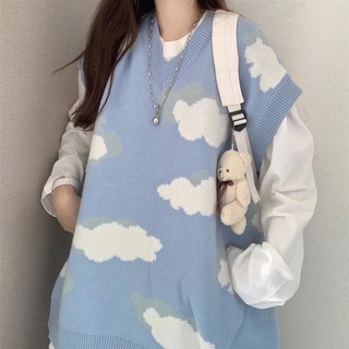 Áo gile mây style ulzzang