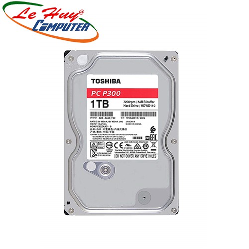 Ổ cứng HDD Toshiba P300 1TB 7200RPM 64MB SATA 3.5&quot; (HDWD110UZSVA)