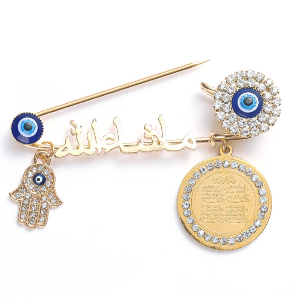 Ghim cài áo hình chữ cái đính đá zircon phối tua rua thời trang sang trọng