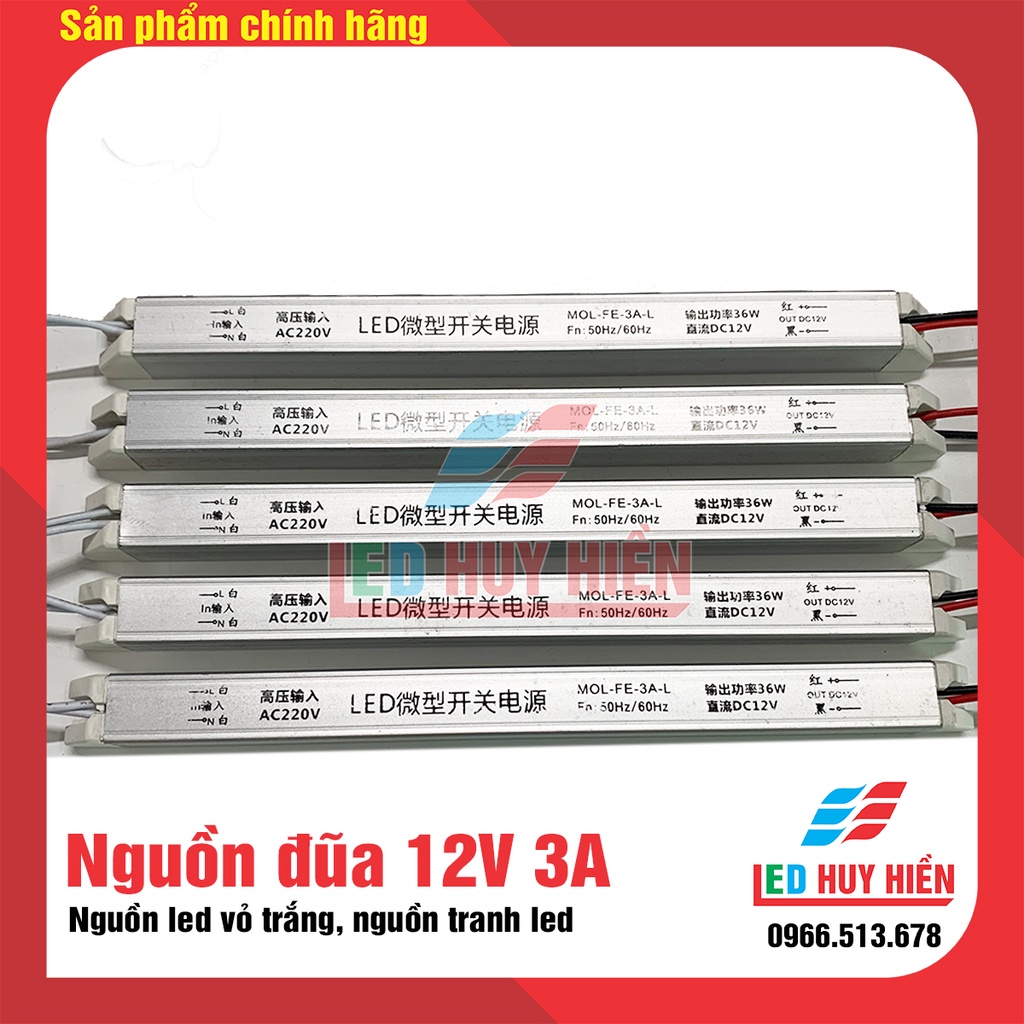 Nguồn Led 12V 2A, 12V 3A, 12V 4A, 12V 5A hunco đủ công suất, nguồn đũa 12V2A, 12V3A, 12V4A, 12V5a, nguồn tranh điện