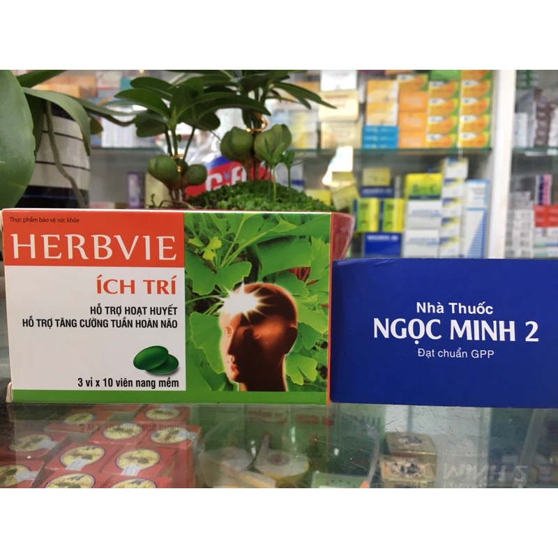 ✅ [Chính Hãng] Herbvie Ích Trí hỗ trợ hoạt huyết hỗ trợ tăng cường tuần hoàn não