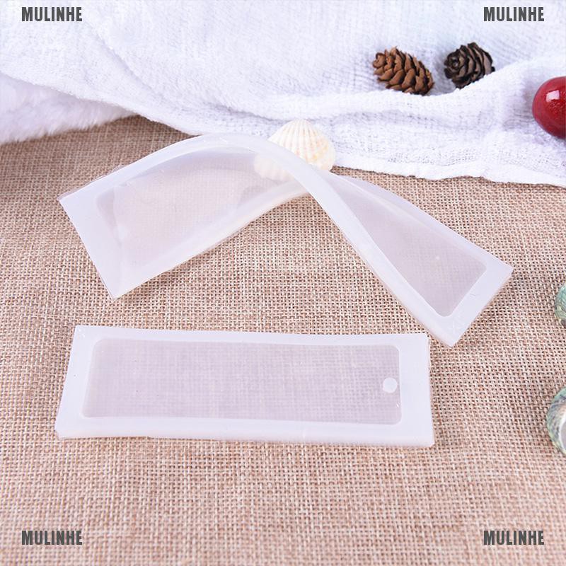 Khuôn Silicone Hình Chữ Nhật Làm Thẻ Đánh Dấu Sách / Trang Sức DIY