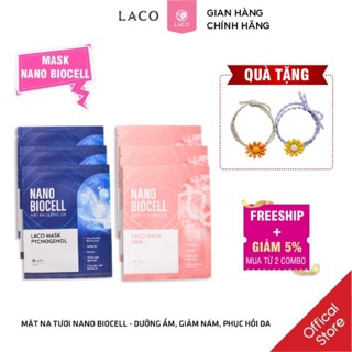 [CHÍNH HÃNG]Combo Mặt nạ Mask Nano Biocell Laco🔥 Dưỡng da trắng hồng, tăng sinh collagen, trẻ hoá làn da