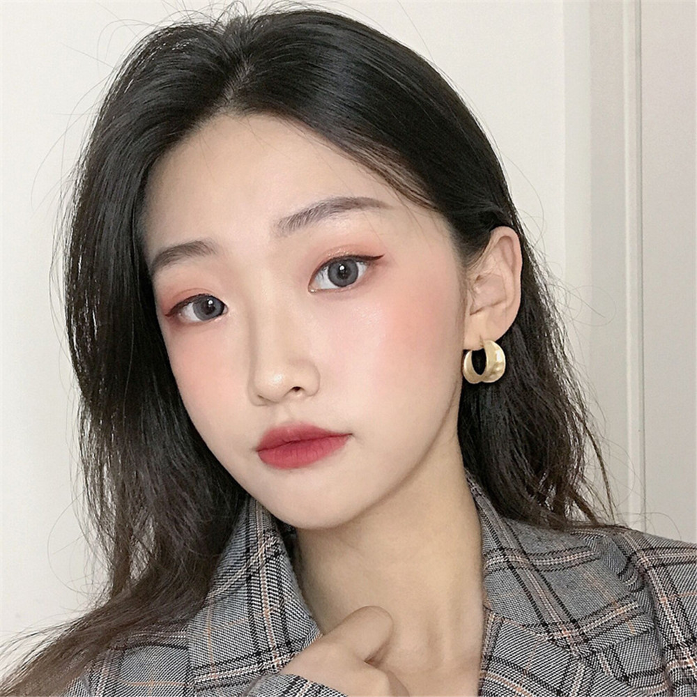 Hoa Tai Kim Loại Thiết Kế Đơn Giản Thời Trang