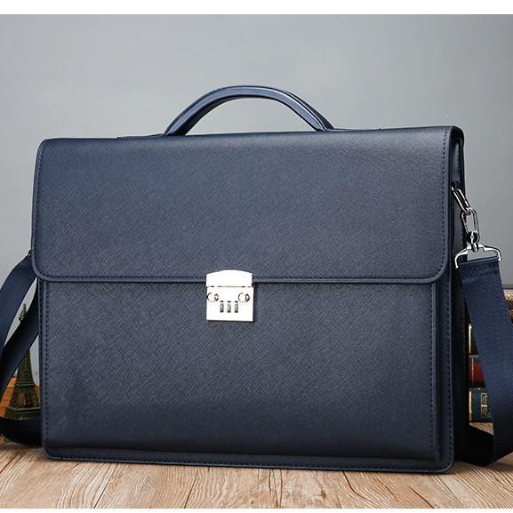 Cặp da công sở 15,6inh Xanh đen | BigBuy360 - bigbuy360.vn