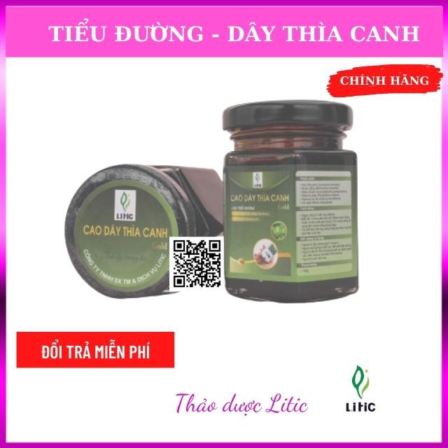 "Cao dây thìa canh LITIC 100g, chống béo phì, giảm mỡ máu, hạ huyết áp, cao dây thìa canh LCDTC100