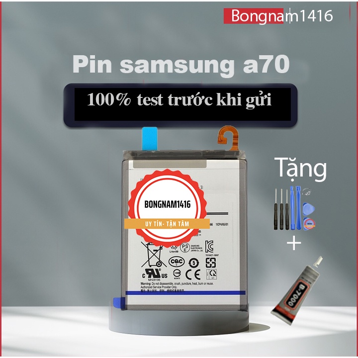 Pin Samsung A70 / A705  tặng kèm bộ sửa và keo dán bongnamstore.
