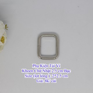 Khoen chữ nhật 2.5cm (21k/1cái)
