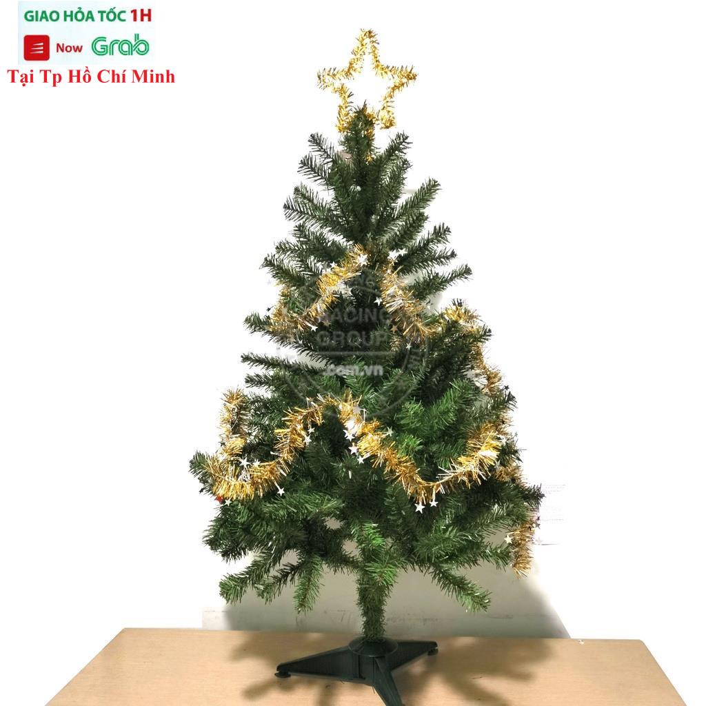 Cây Thông Noel 1m2 Giáng Sinh Tặng 1 Ngôi Sao Và 2 Dây Kim Tuyến Hàng Việt Nam Cao Cấp