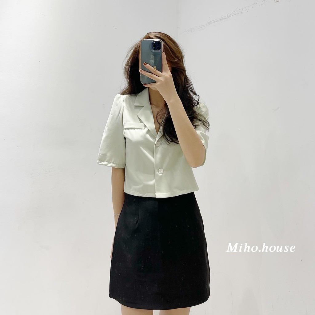 (FREESHIP) Áo Blazer croptop hàng xuất ulzzang