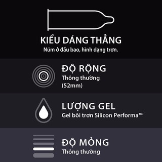 Bao cao su Durex Fetherlite 12 bao ( che tên sản phẩm khi giao hàng)