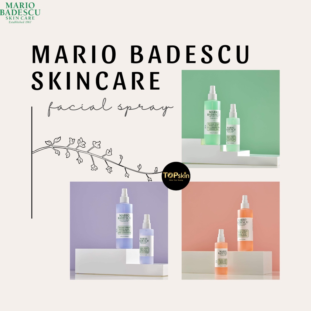 [Mario Badescu] Toner Xịt Khoáng Mario Badescu Facial Spray 59ml/118ml/236ml