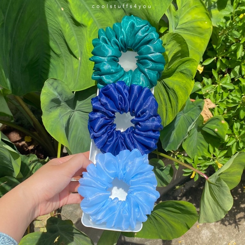 Bảng màu voan phồng✨Scrunchies voan phồng vải đẹp size thường