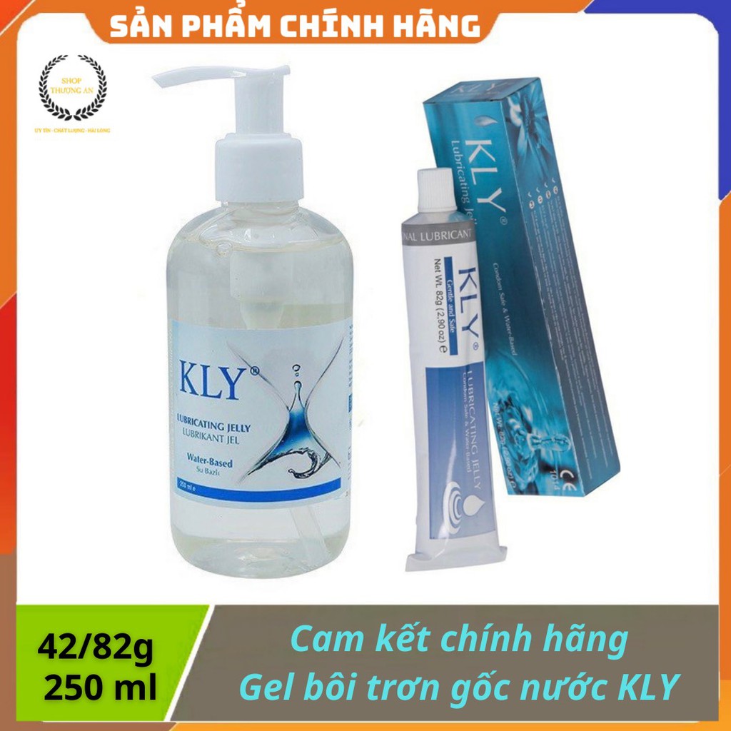 [ CHÍNH HÃNG ] - Gel bôi trơn cao cấp gốc nước KLY , An toàn, hiệu quả xuất xứ từ Thỗ Nhĩ Kỳ - 42g,82g,250ml