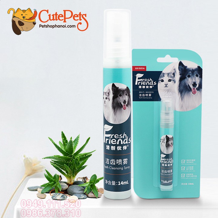 Xịt thơm miệng Fresh Friends dành cho thú cưng - Cutepets