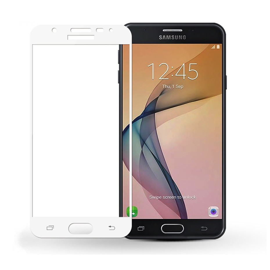 Kính cường lực phủ màn hình 5D Samsung Galaxy J7 Prime (Trắng)
